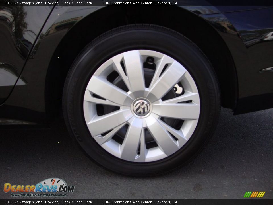 2012 Volkswagen Jetta SE Sedan Black / Titan Black Photo #25