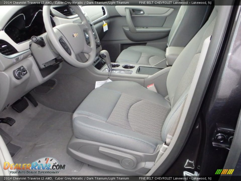 Dark Titanium/Light Titanium Interior - 2014 Chevrolet Traverse LS AWD Photo #3
