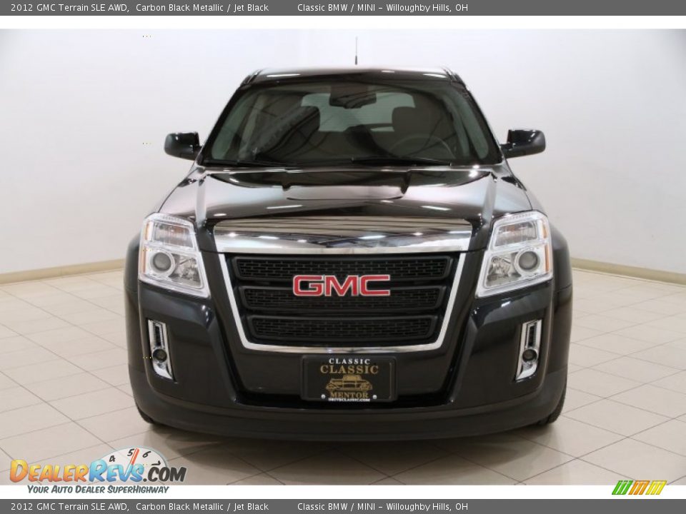 2012 GMC Terrain SLE AWD Carbon Black Metallic / Jet Black Photo #2