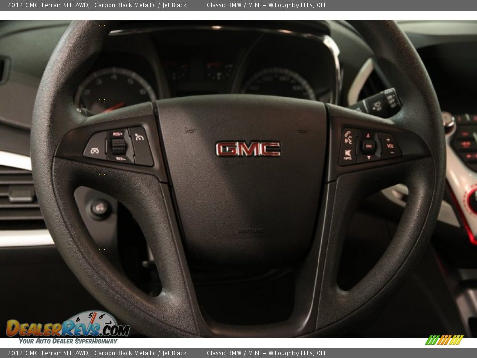 2012 GMC Terrain SLE AWD Carbon Black Metallic / Jet Black Photo #6