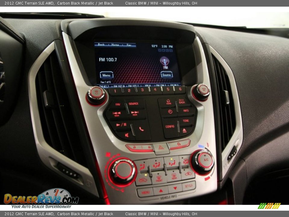 2012 GMC Terrain SLE AWD Carbon Black Metallic / Jet Black Photo #9