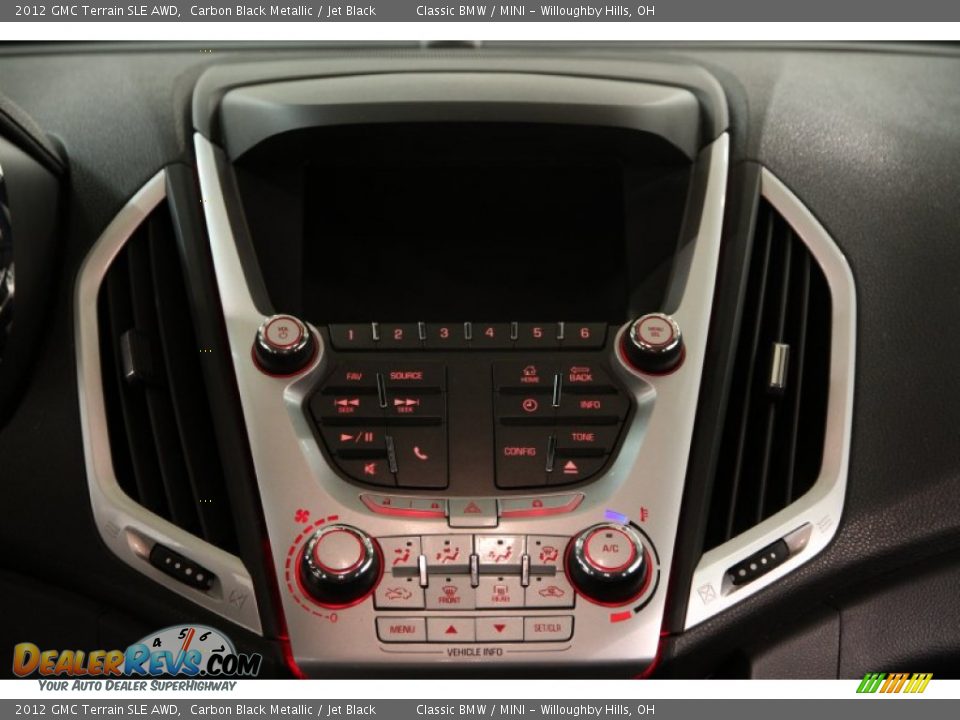 2012 GMC Terrain SLE AWD Carbon Black Metallic / Jet Black Photo #18