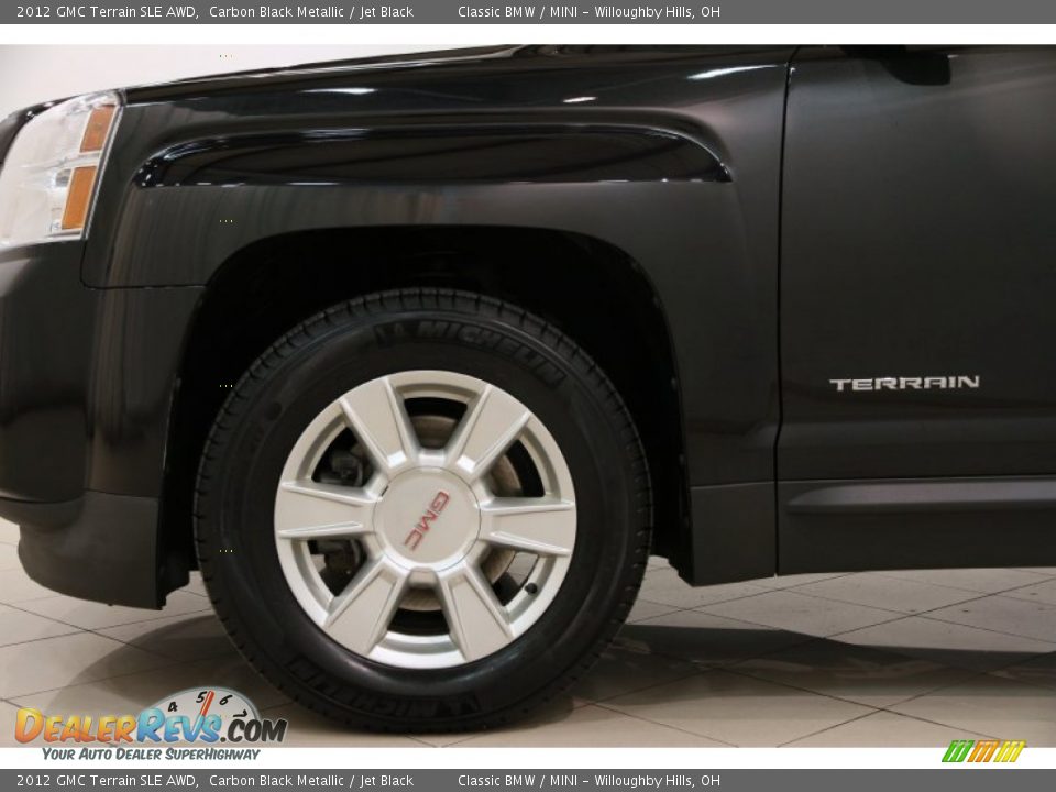 2012 GMC Terrain SLE AWD Carbon Black Metallic / Jet Black Photo #21