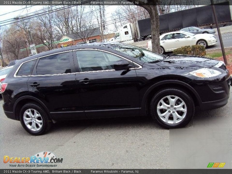 2011 Mazda CX-9 Touring AWD Brilliant Black / Black Photo #4
