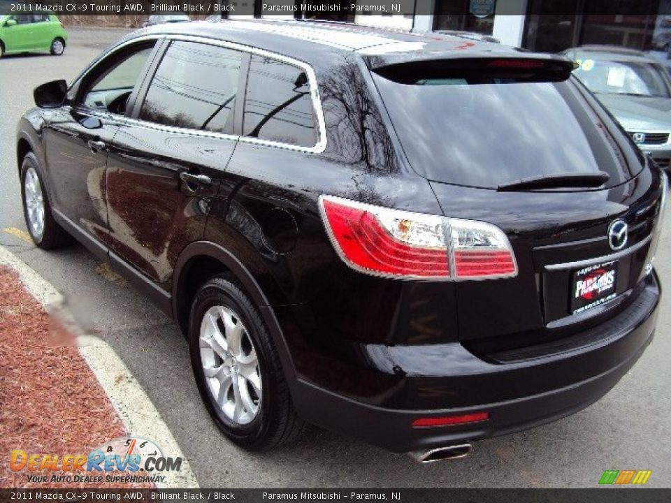 2011 Mazda CX-9 Touring AWD Brilliant Black / Black Photo #10