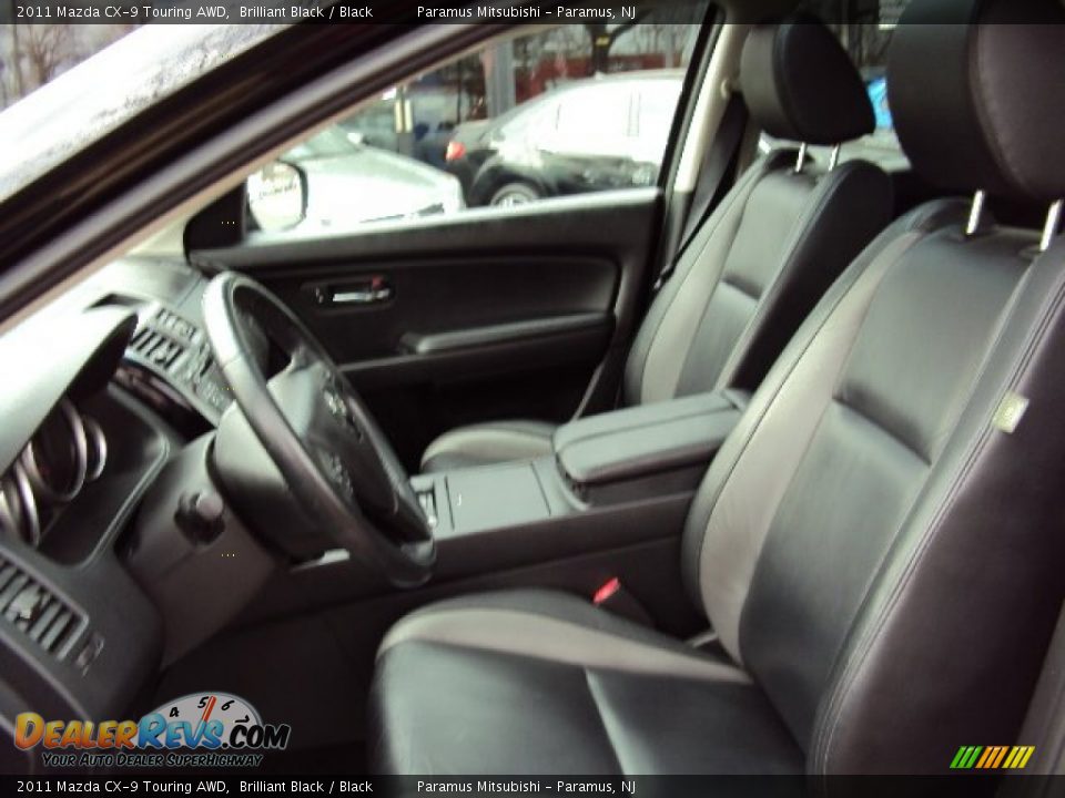 2011 Mazda CX-9 Touring AWD Brilliant Black / Black Photo #12