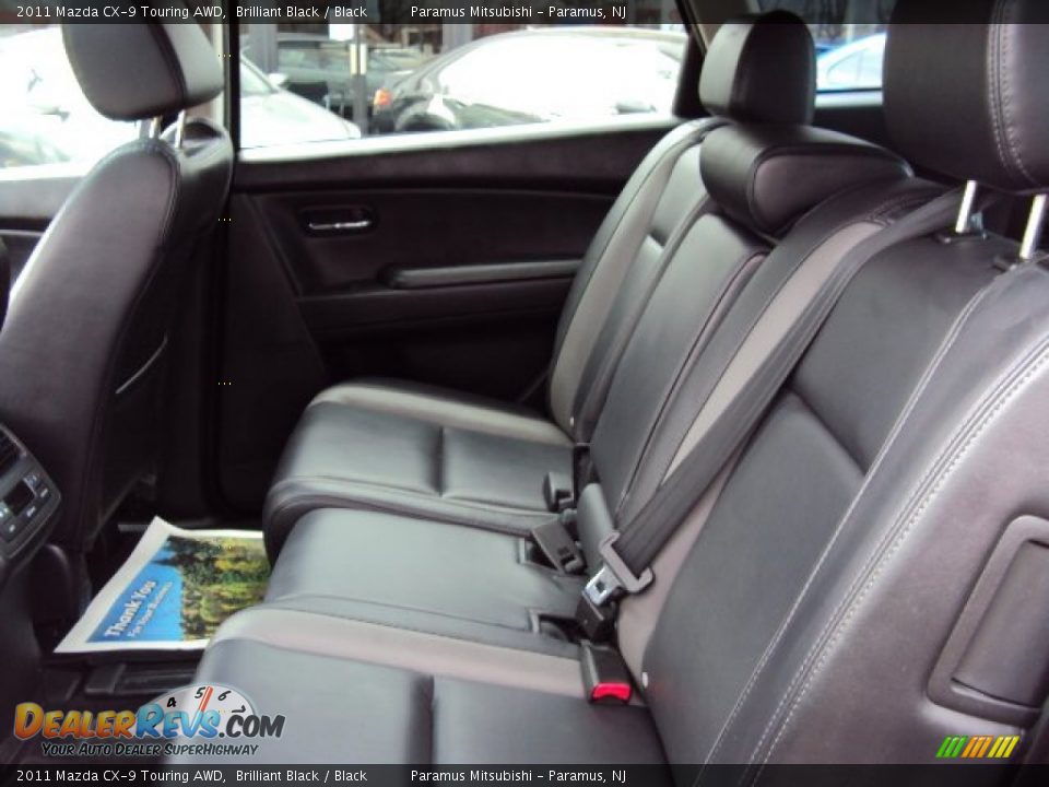 2011 Mazda CX-9 Touring AWD Brilliant Black / Black Photo #14
