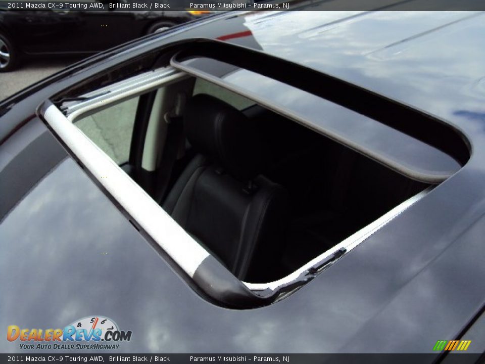 2011 Mazda CX-9 Touring AWD Brilliant Black / Black Photo #17