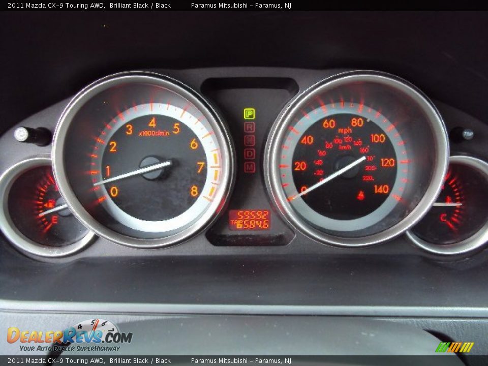 2011 Mazda CX-9 Touring AWD Brilliant Black / Black Photo #19