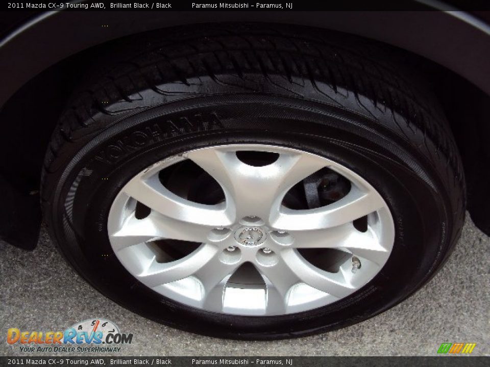 2011 Mazda CX-9 Touring AWD Brilliant Black / Black Photo #24