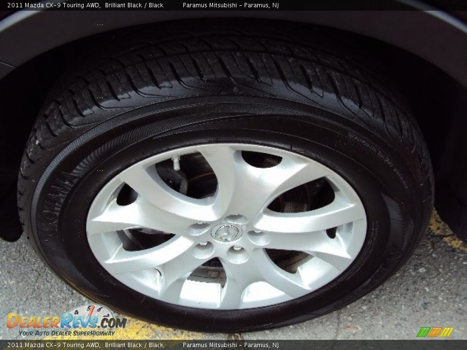 2011 Mazda CX-9 Touring AWD Brilliant Black / Black Photo #25