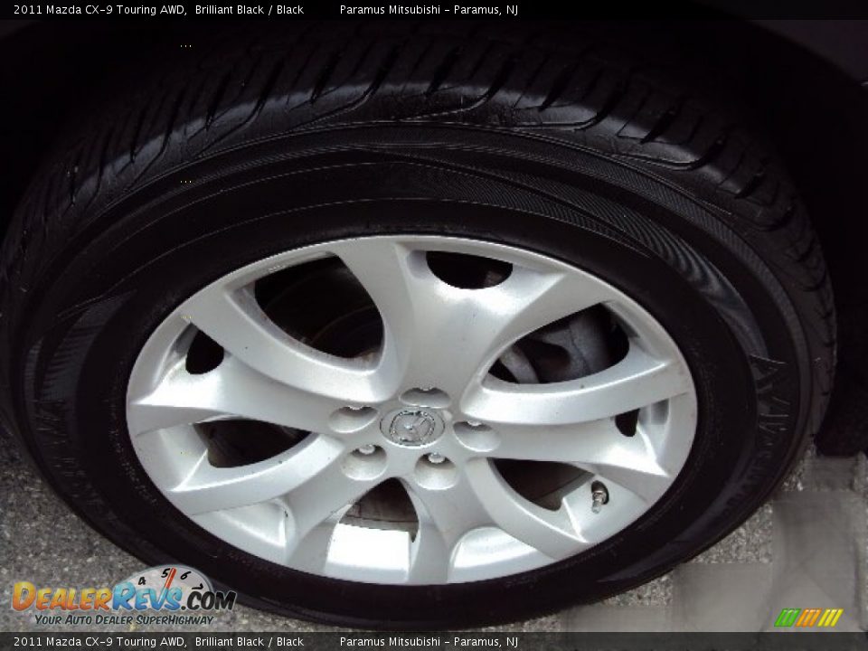 2011 Mazda CX-9 Touring AWD Brilliant Black / Black Photo #26