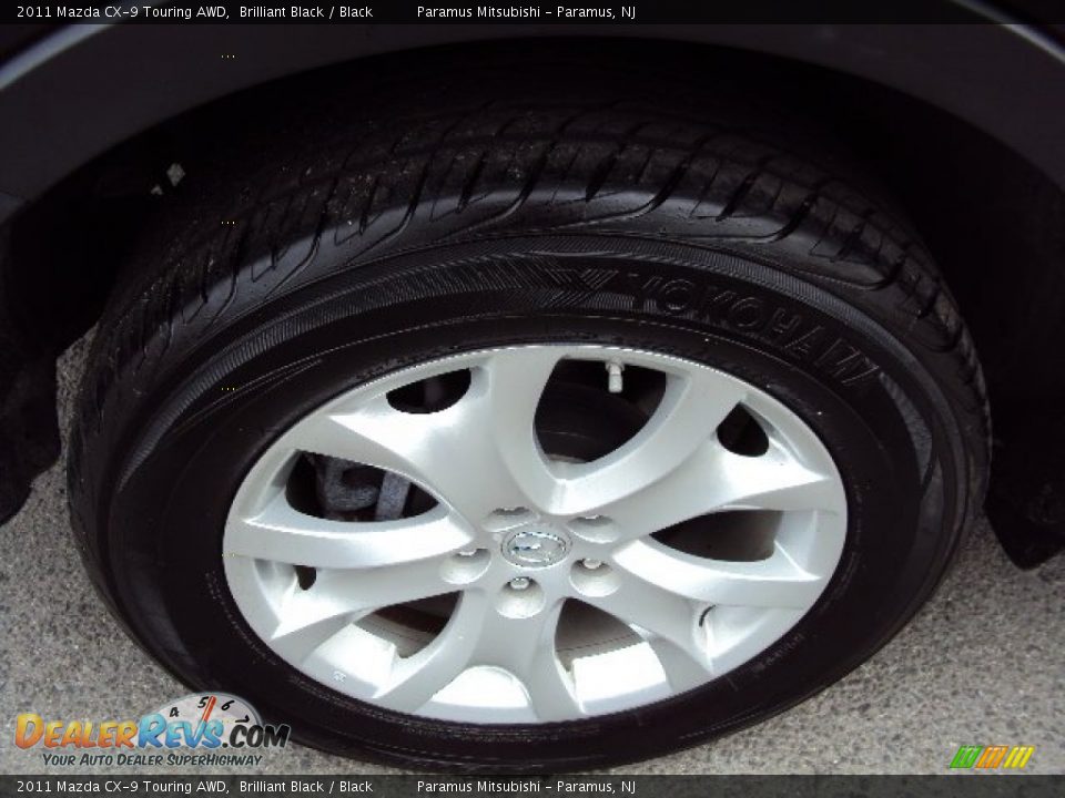 2011 Mazda CX-9 Touring AWD Brilliant Black / Black Photo #27
