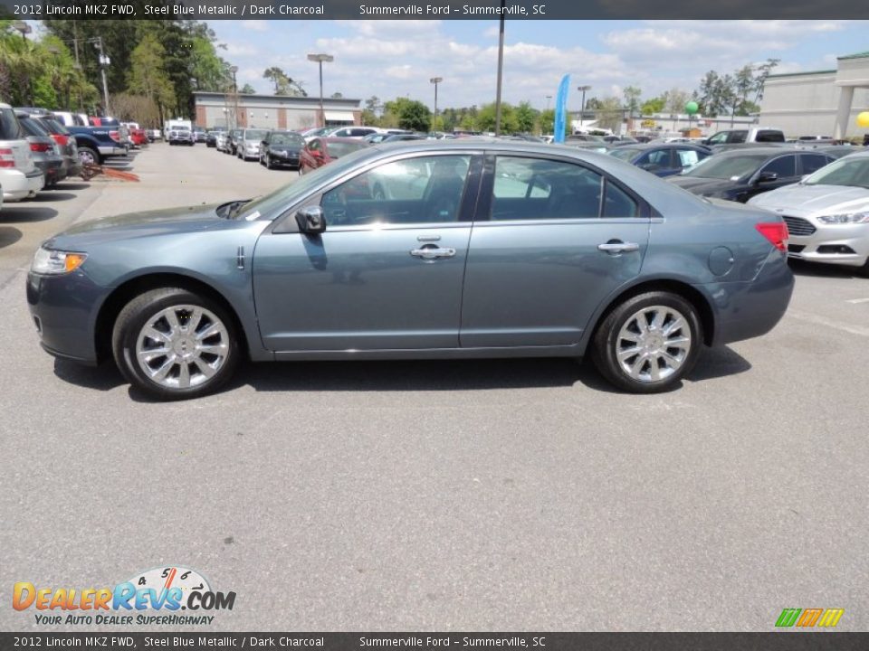2012 Lincoln MKZ FWD Steel Blue Metallic / Dark Charcoal Photo #2