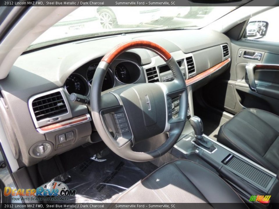 2012 Lincoln MKZ FWD Steel Blue Metallic / Dark Charcoal Photo #4