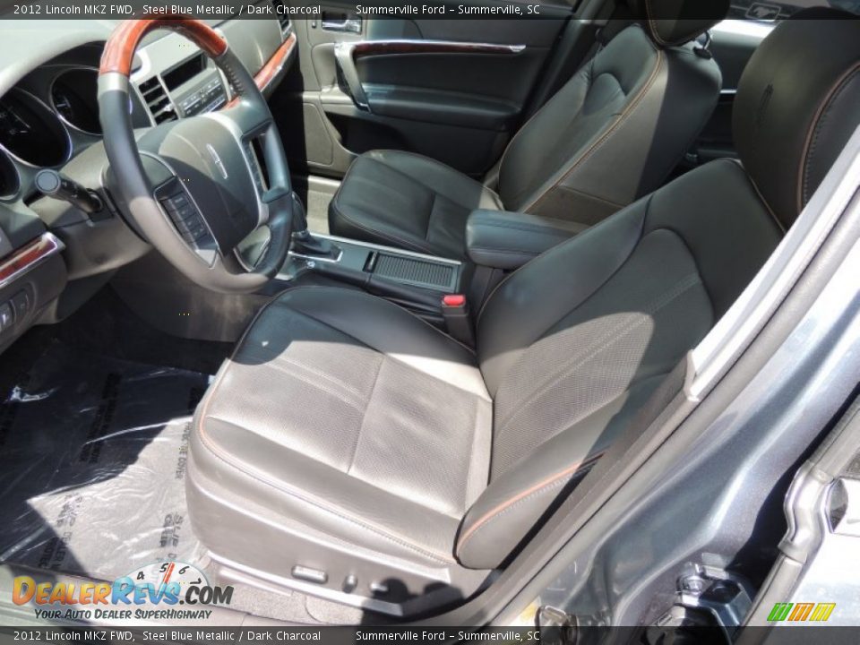 2012 Lincoln MKZ FWD Steel Blue Metallic / Dark Charcoal Photo #6