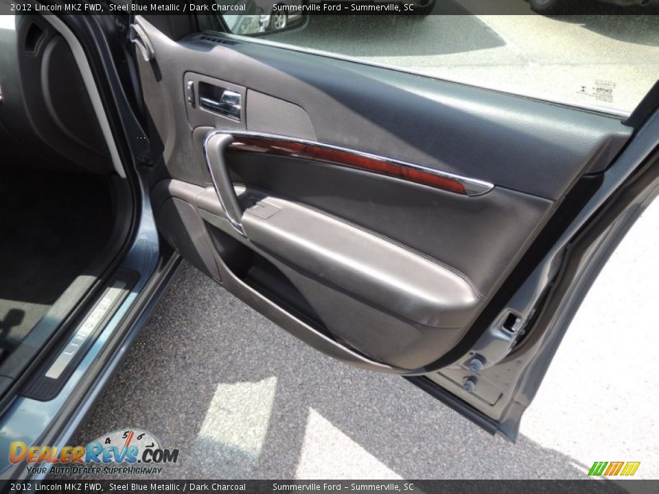 2012 Lincoln MKZ FWD Steel Blue Metallic / Dark Charcoal Photo #11