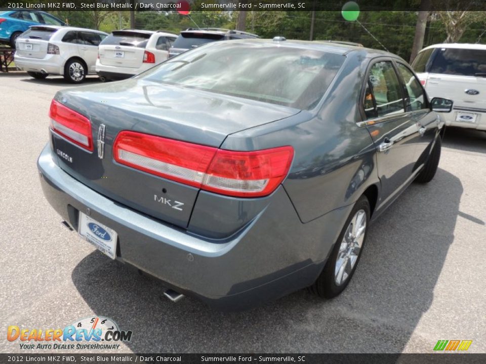 2012 Lincoln MKZ FWD Steel Blue Metallic / Dark Charcoal Photo #15