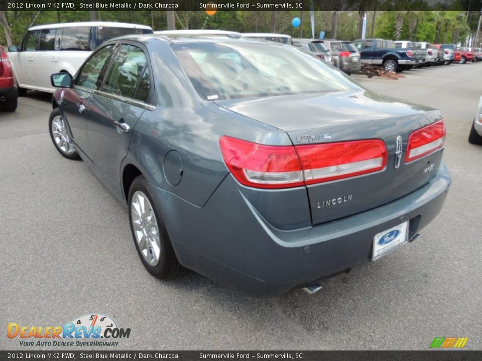 2012 Lincoln MKZ FWD Steel Blue Metallic / Dark Charcoal Photo #16