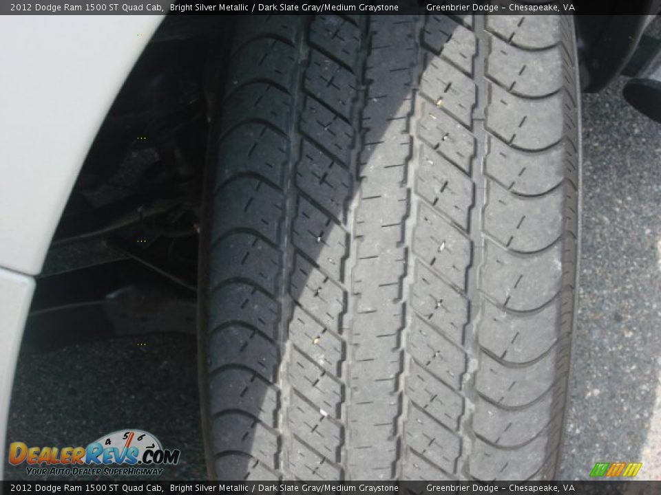2012 Dodge Ram 1500 ST Quad Cab Bright Silver Metallic / Dark Slate Gray/Medium Graystone Photo #26