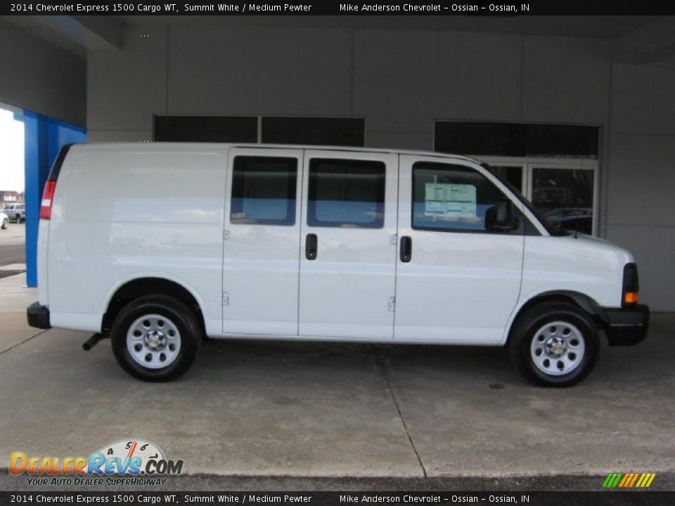 2014 Chevrolet Express 1500 Cargo WT Summit White / Medium Pewter Photo #2