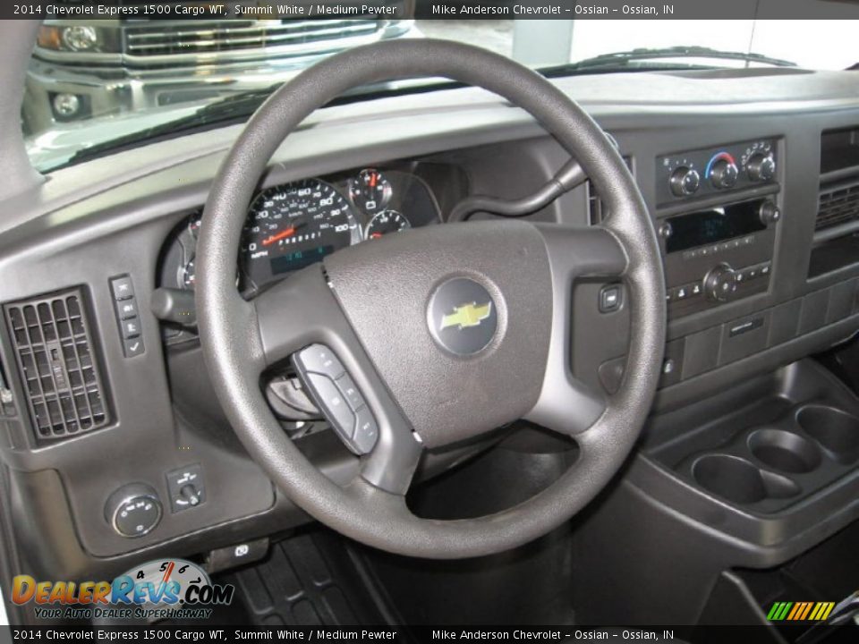 2014 Chevrolet Express 1500 Cargo WT Summit White / Medium Pewter Photo #6