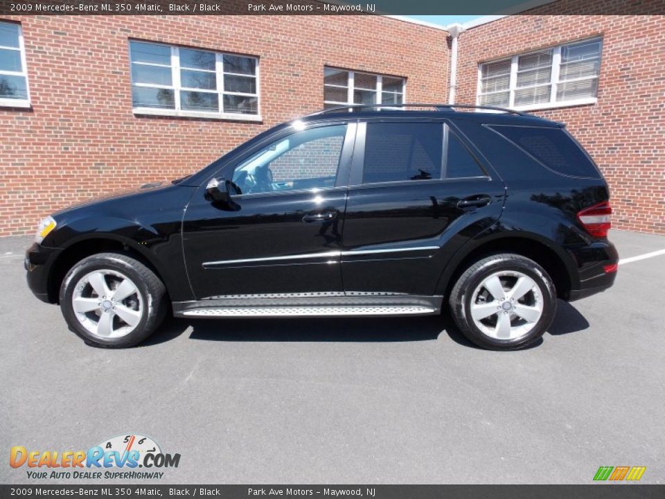 2009 Mercedes-Benz ML 350 4Matic Black / Black Photo #2