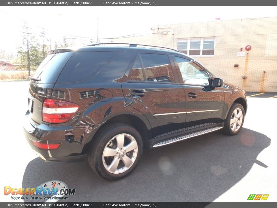 2009 Mercedes-Benz ML 350 4Matic Black / Black Photo #4