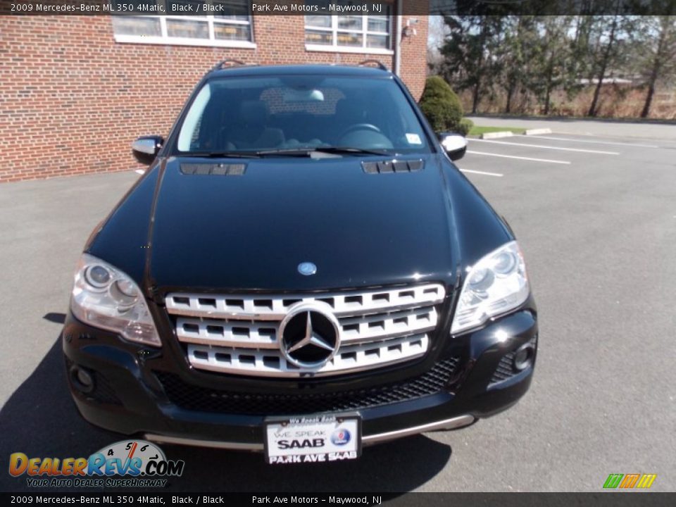 2009 Mercedes-Benz ML 350 4Matic Black / Black Photo #5