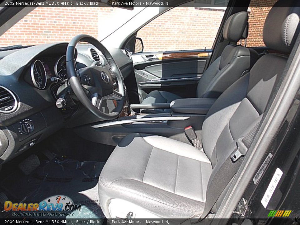 2009 Mercedes-Benz ML 350 4Matic Black / Black Photo #7