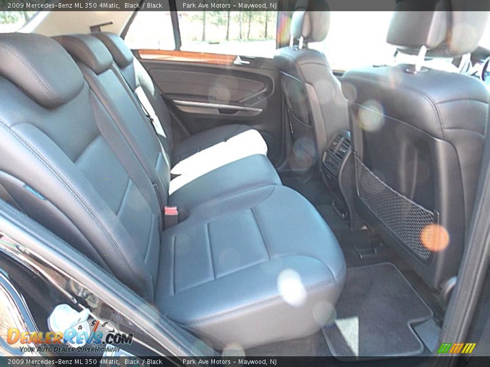 2009 Mercedes-Benz ML 350 4Matic Black / Black Photo #10