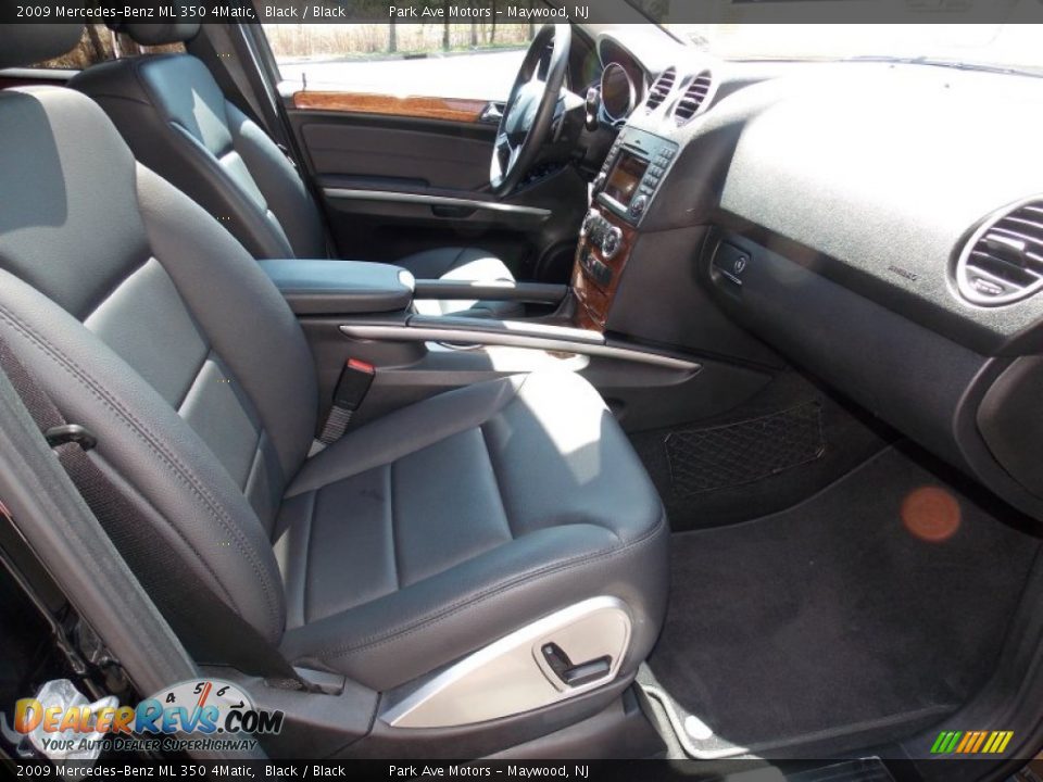 2009 Mercedes-Benz ML 350 4Matic Black / Black Photo #11