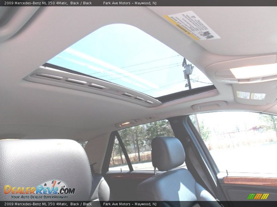 2009 Mercedes-Benz ML 350 4Matic Black / Black Photo #12