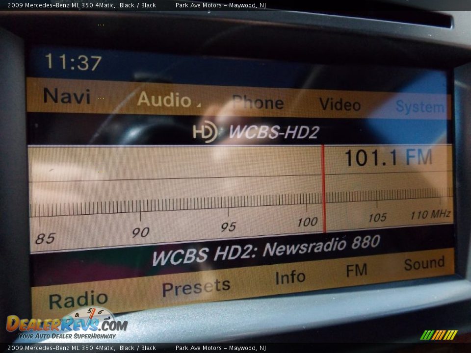 2009 Mercedes-Benz ML 350 4Matic Black / Black Photo #20