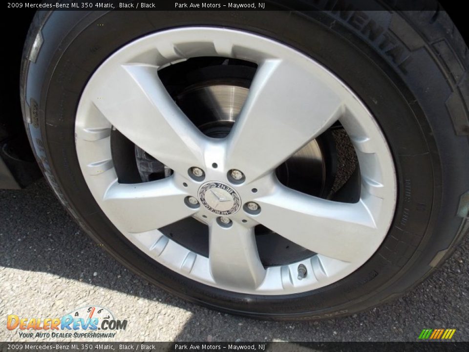 2009 Mercedes-Benz ML 350 4Matic Black / Black Photo #24