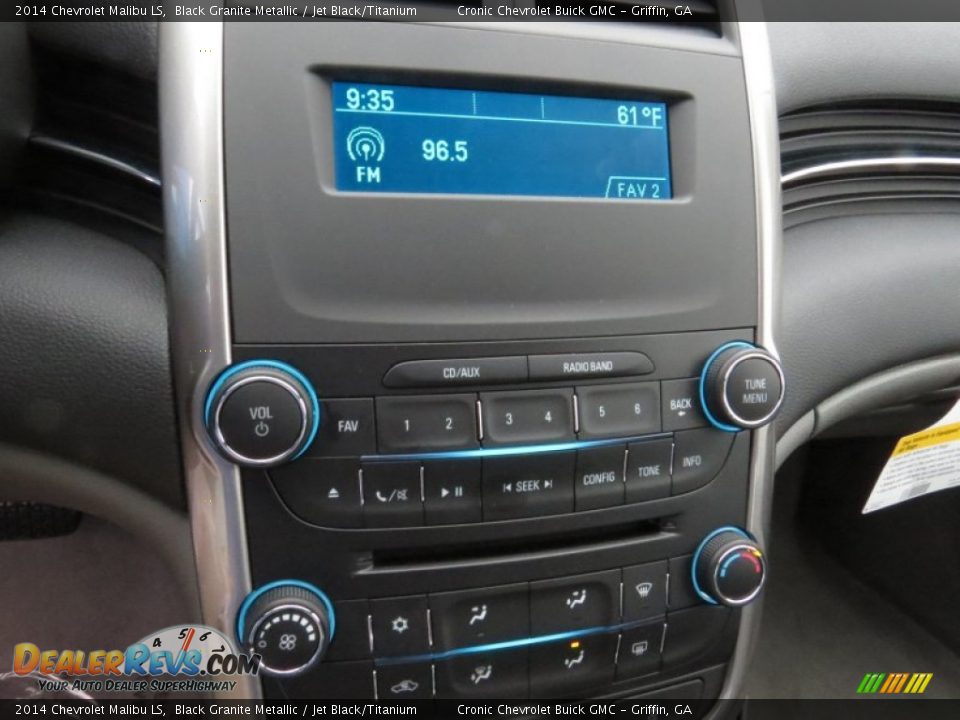 2014 Chevrolet Malibu LS Black Granite Metallic / Jet Black/Titanium Photo #15