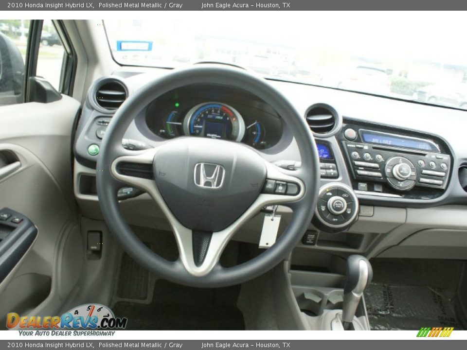 2010 Honda Insight Hybrid LX Polished Metal Metallic / Gray Photo #26