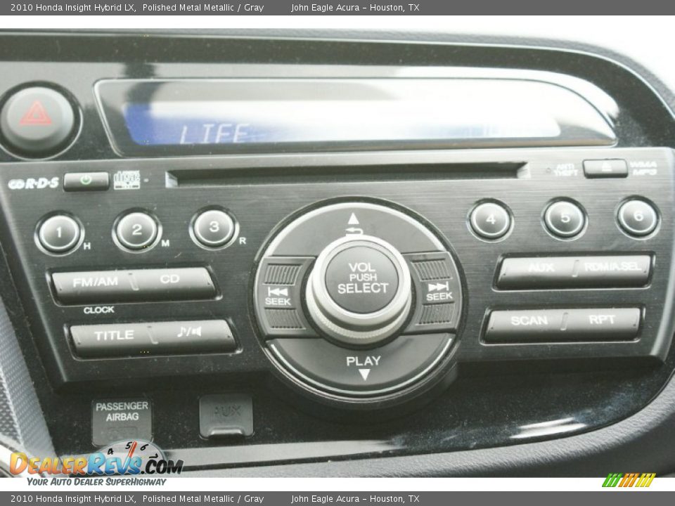 2010 Honda Insight Hybrid LX Polished Metal Metallic / Gray Photo #30