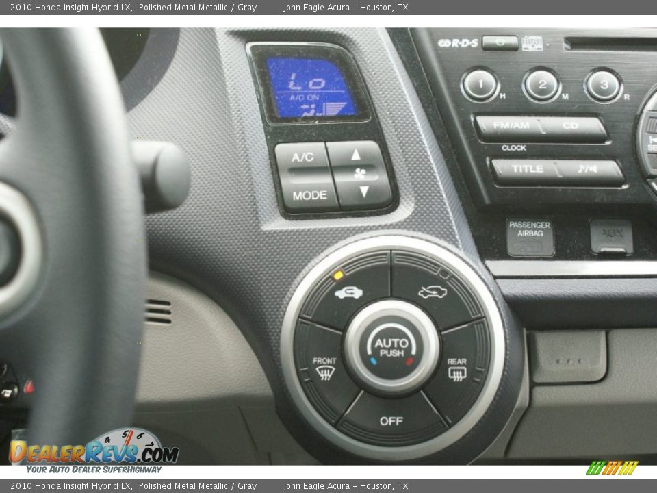 2010 Honda Insight Hybrid LX Polished Metal Metallic / Gray Photo #31