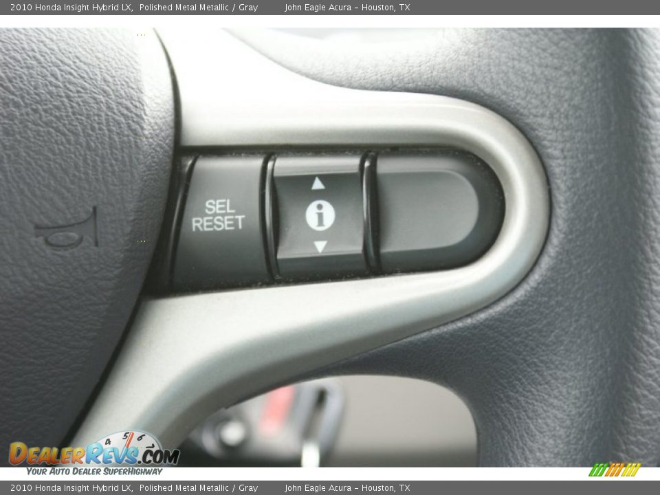 2010 Honda Insight Hybrid LX Polished Metal Metallic / Gray Photo #35