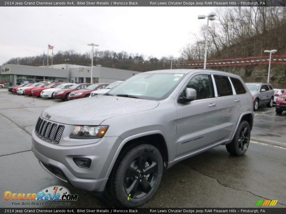2014 Jeep Grand Cherokee Laredo 4x4 Billet Silver Metallic / Morocco Black Photo #1