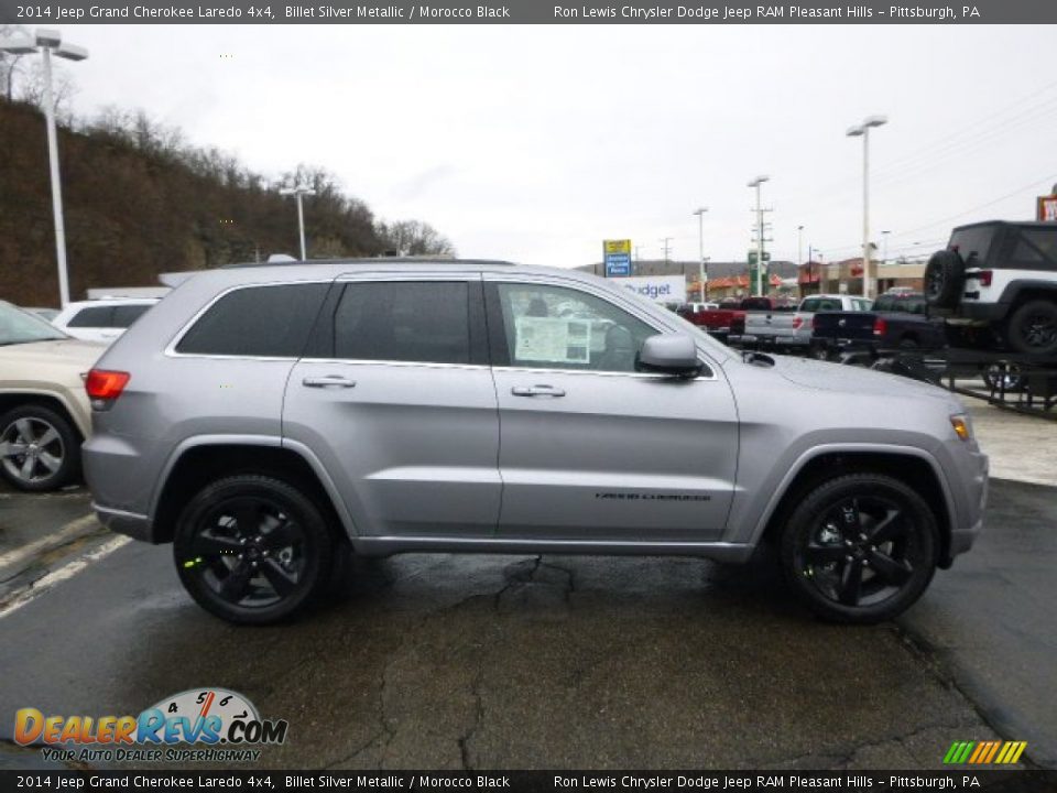 2014 Jeep Grand Cherokee Laredo 4x4 Billet Silver Metallic / Morocco Black Photo #6