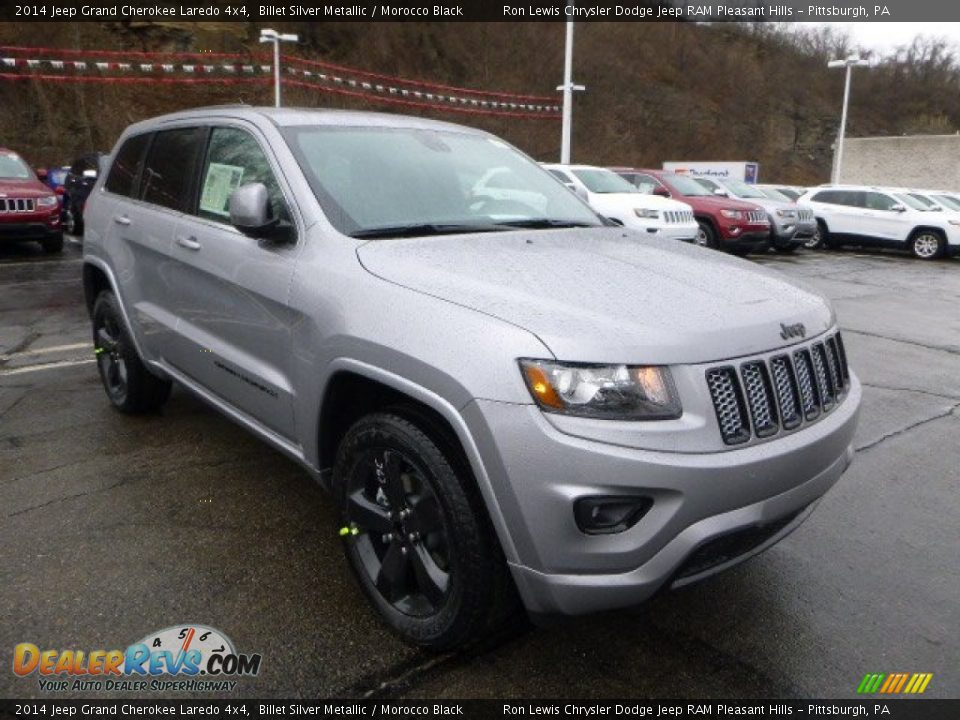 2014 Jeep Grand Cherokee Laredo 4x4 Billet Silver Metallic / Morocco Black Photo #7