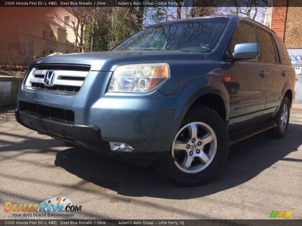 2006 Honda Pilot EX-L 4WD Steel Blue Metallic / Olive Photo #1