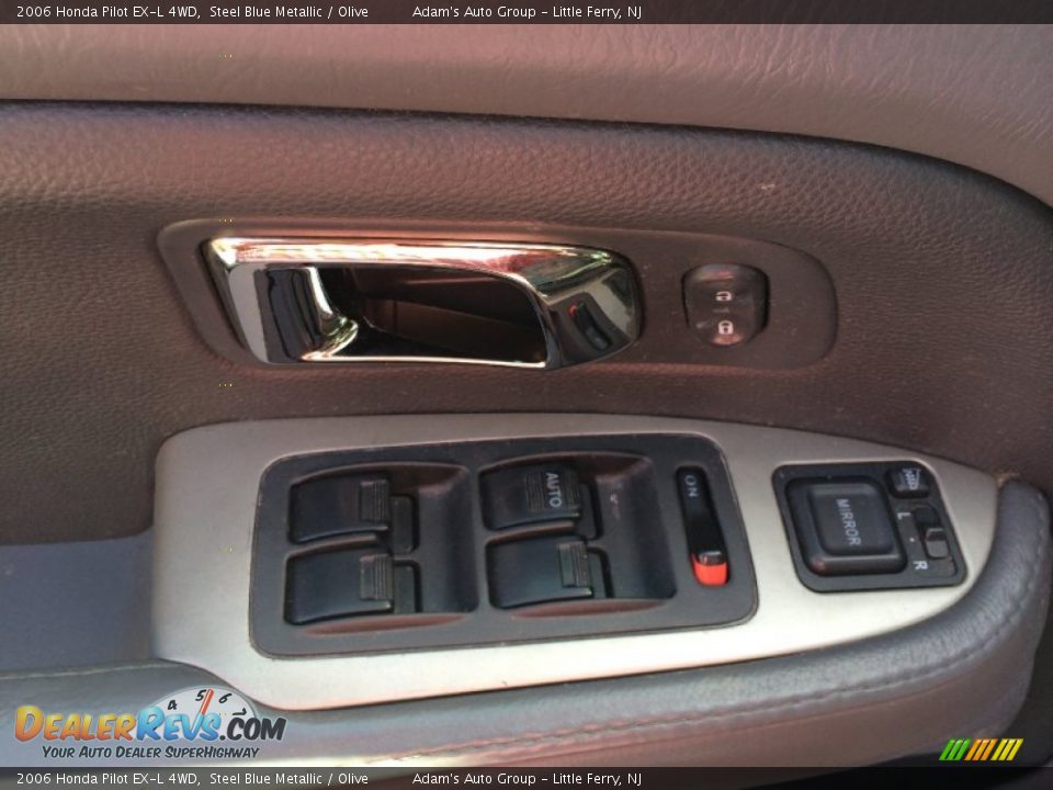 2006 Honda Pilot EX-L 4WD Steel Blue Metallic / Olive Photo #6