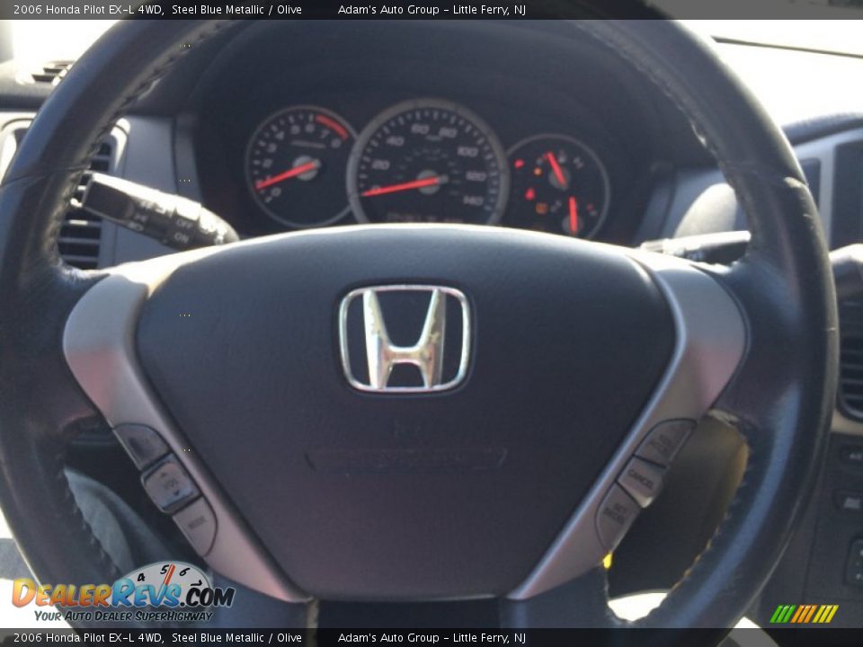 2006 Honda Pilot EX-L 4WD Steel Blue Metallic / Olive Photo #9
