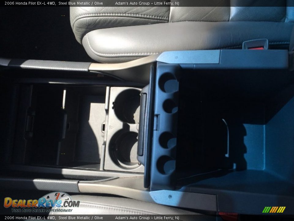 2006 Honda Pilot EX-L 4WD Steel Blue Metallic / Olive Photo #13