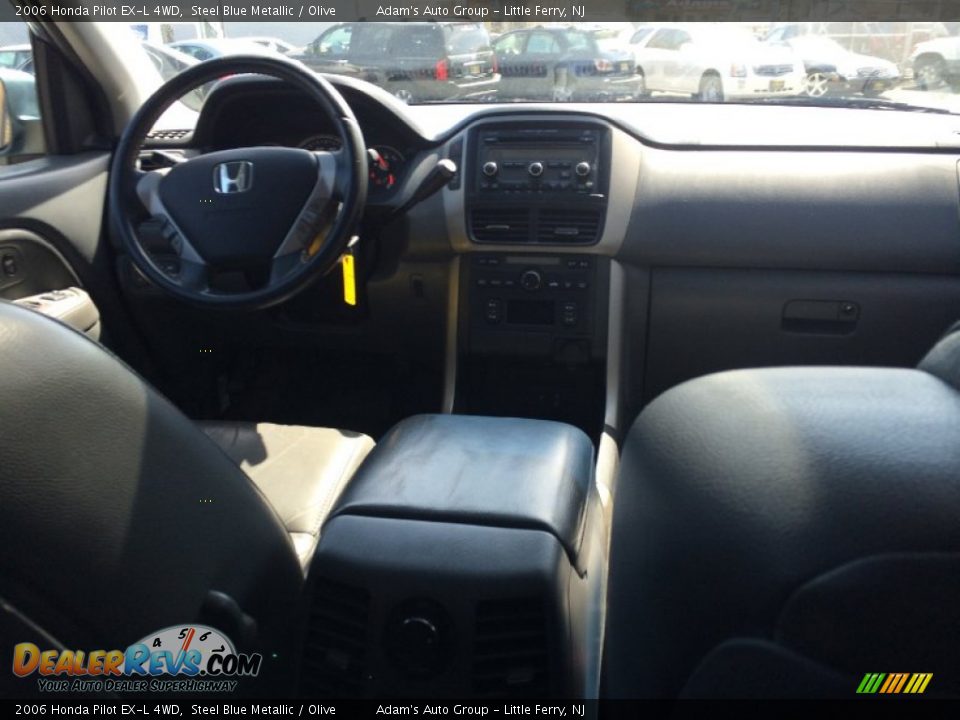 2006 Honda Pilot EX-L 4WD Steel Blue Metallic / Olive Photo #17