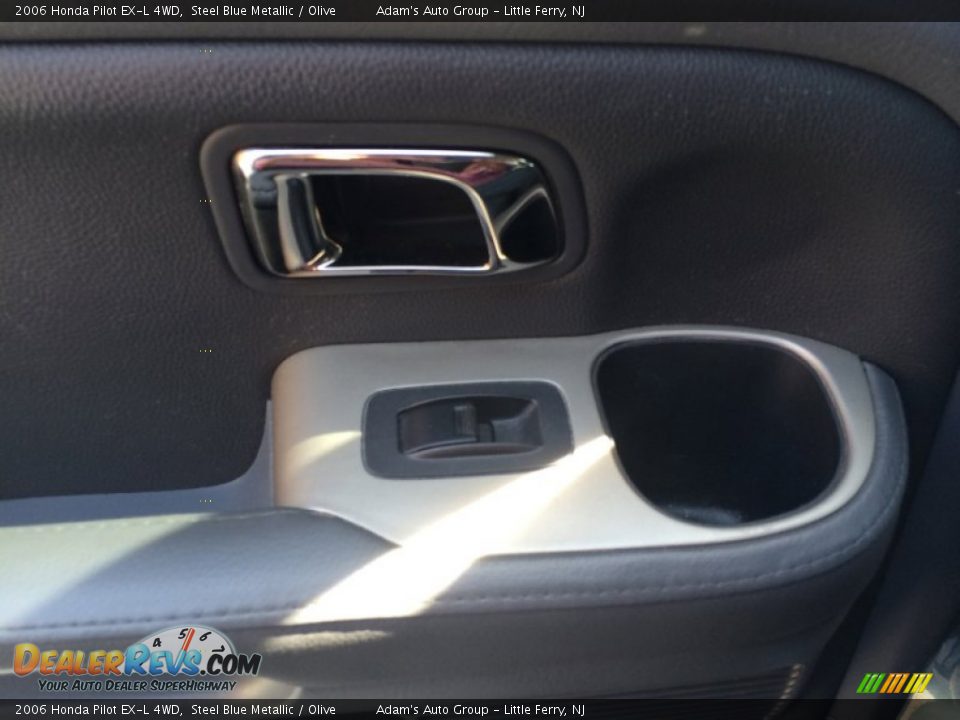 2006 Honda Pilot EX-L 4WD Steel Blue Metallic / Olive Photo #18