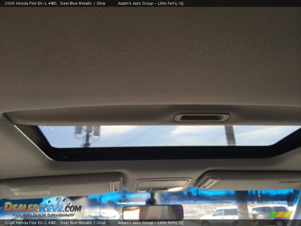 2006 Honda Pilot EX-L 4WD Steel Blue Metallic / Olive Photo #19